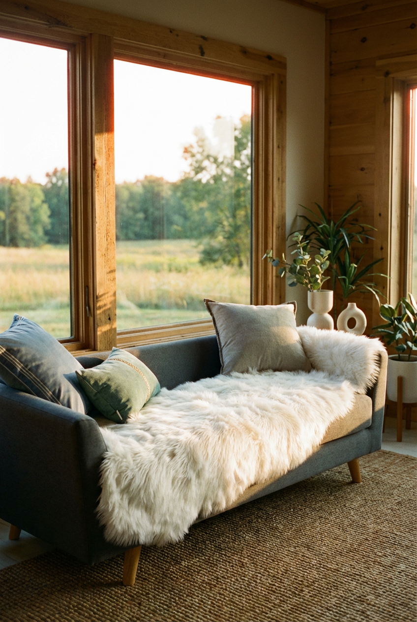 Snø Faux Sheepskin Hide Carpet/Throw