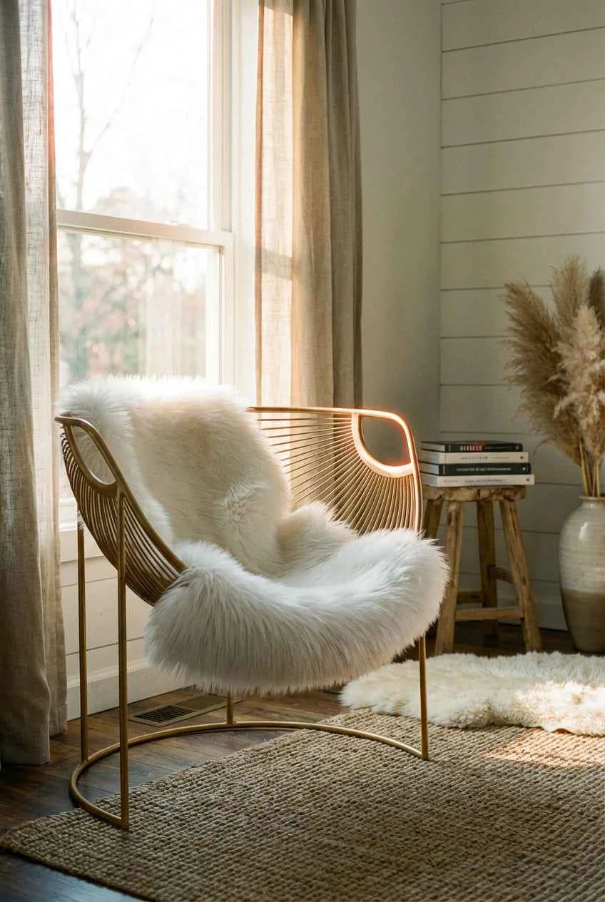 Snø Faux Sheepskin Hide Carpet/Throw