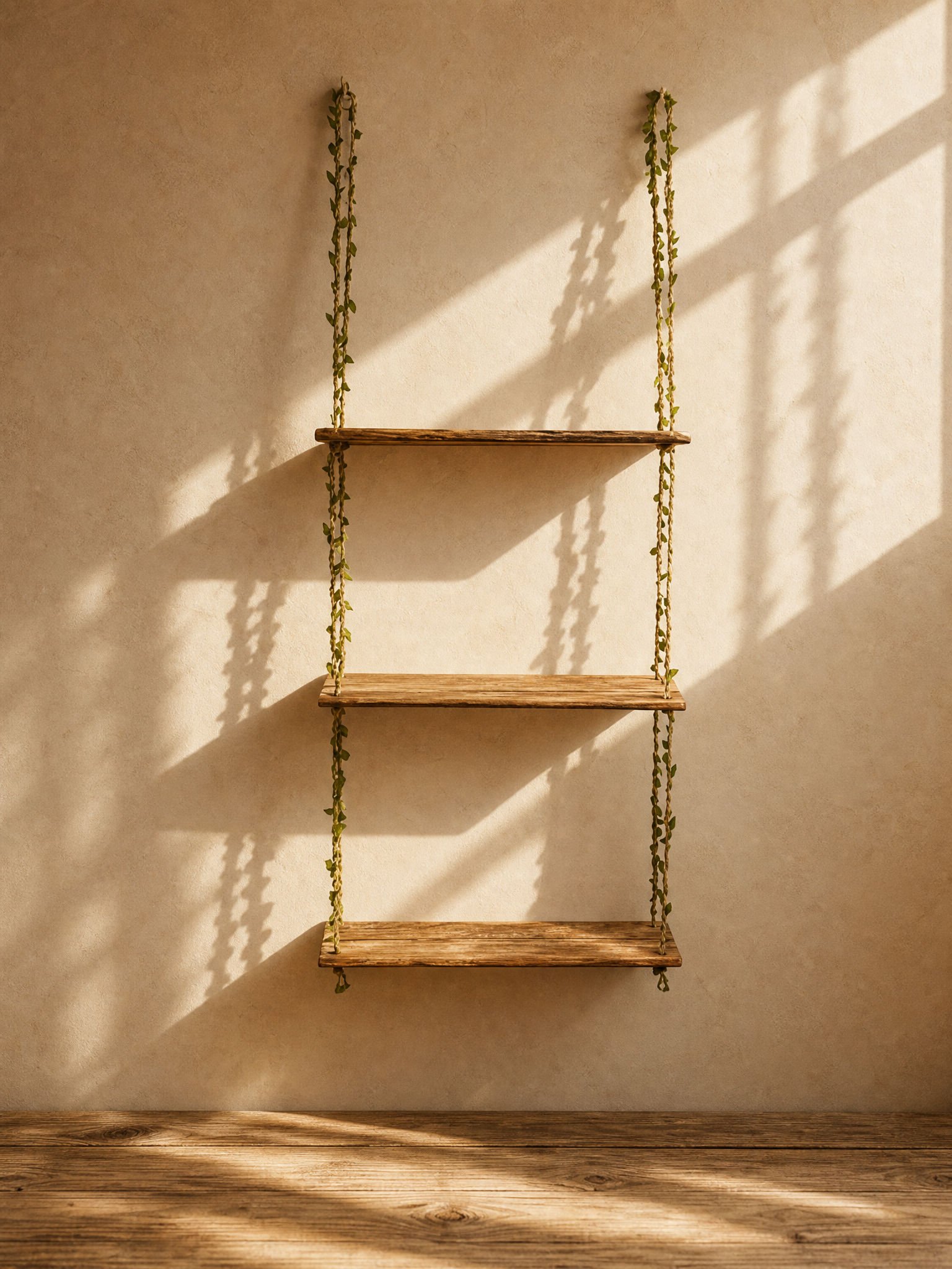 Elvira Botanical Vine Hanging Wall Shelf