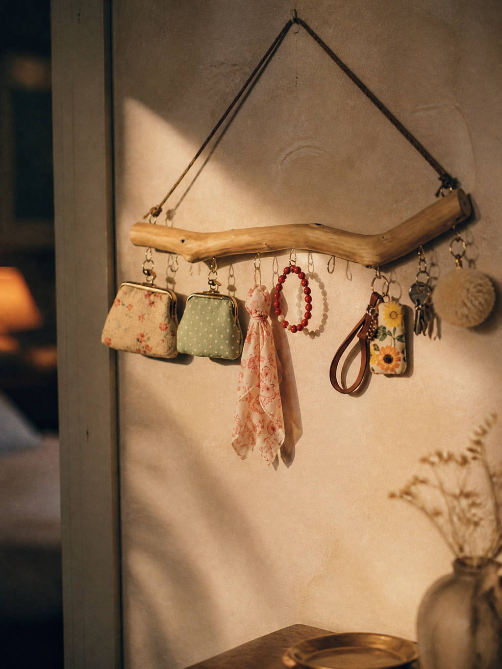 Idris Driftwood Wall-Mounted Hanging Hook Rack